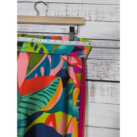 Trina Turk Rainforest Swim Cover up beach pants women's size Large - Picture 7 of 7